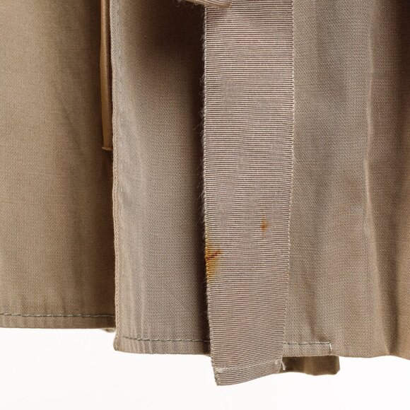 Sharon Wauchob Khaki Cotton Twill Tie-Waist Coat - Picture 7 of 11